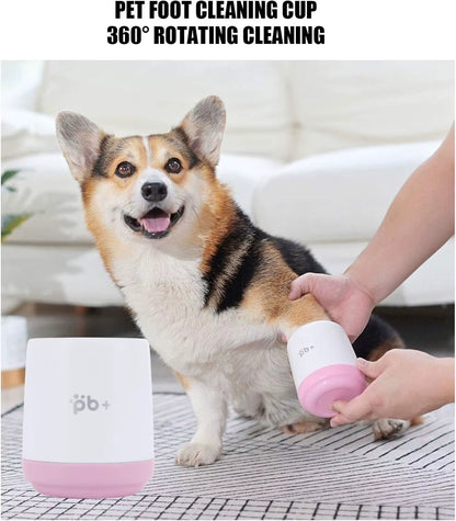 Dog Paw Cleaner Cup Soft Silicone Combs Outdoor Portable Automatic Pet Foot Washer Paw Quickly Wash Foot Cleaning Bucket