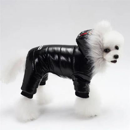 Waterproof Winter Dog Jumpsuit – Warm Thick Cotton Coat for Small Pets