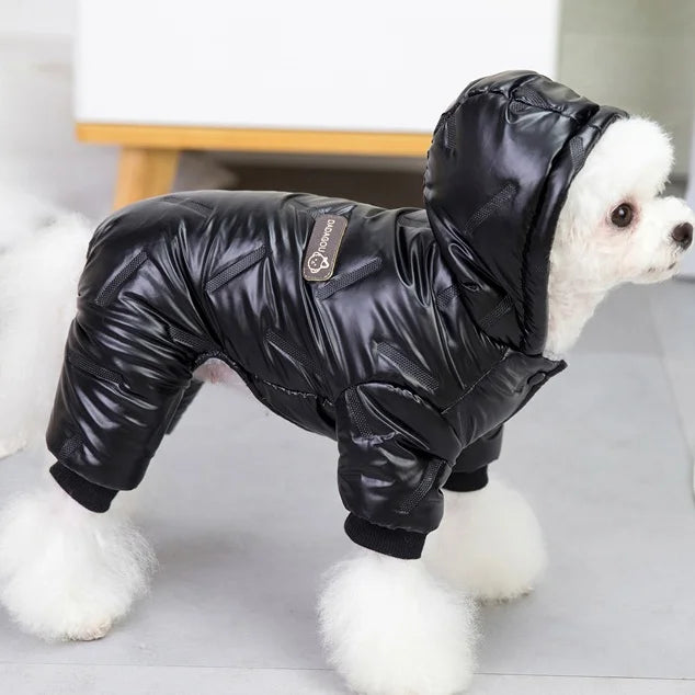 Waterproof Winter Dog Jumpsuit – Warm Thick Cotton Coat for Small Pets