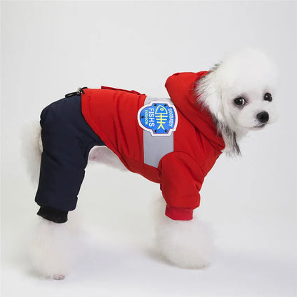 Waterproof Winter Dog Jumpsuit – Warm Thick Cotton Coat for Small Pets