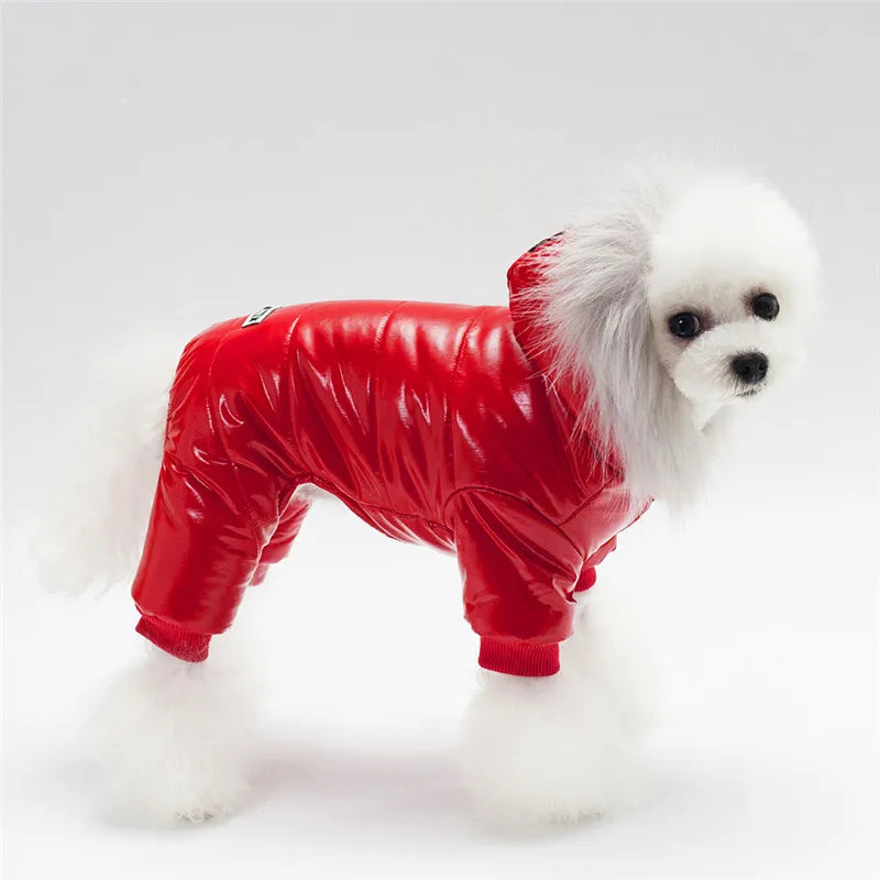 Waterproof Winter Dog Jumpsuit – Warm Thick Cotton Coat for Small Pets