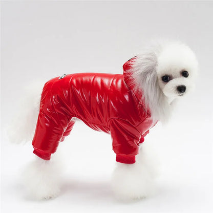 Waterproof Winter Dog Jumpsuit – Warm Thick Cotton Coat for Small Pets