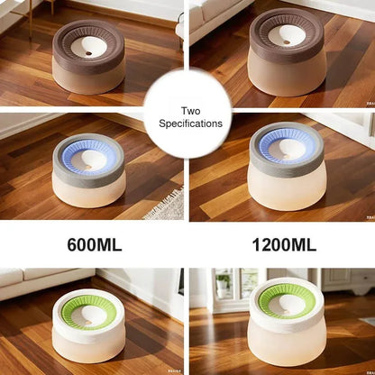 Floating Dog Water Fountain Bowl – Suspended Neck Guard Keeps Mouth Dry