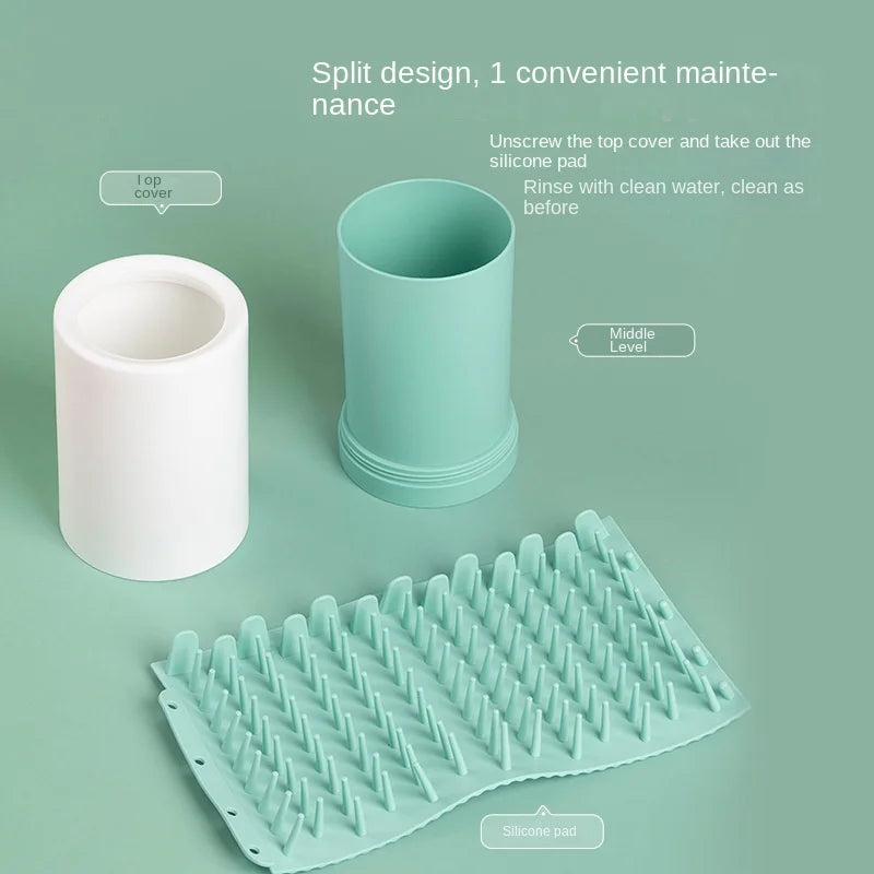 Silicone Pet Paw Cleaner Cup – Soft Manual Foot Washer for Dogs & Cats