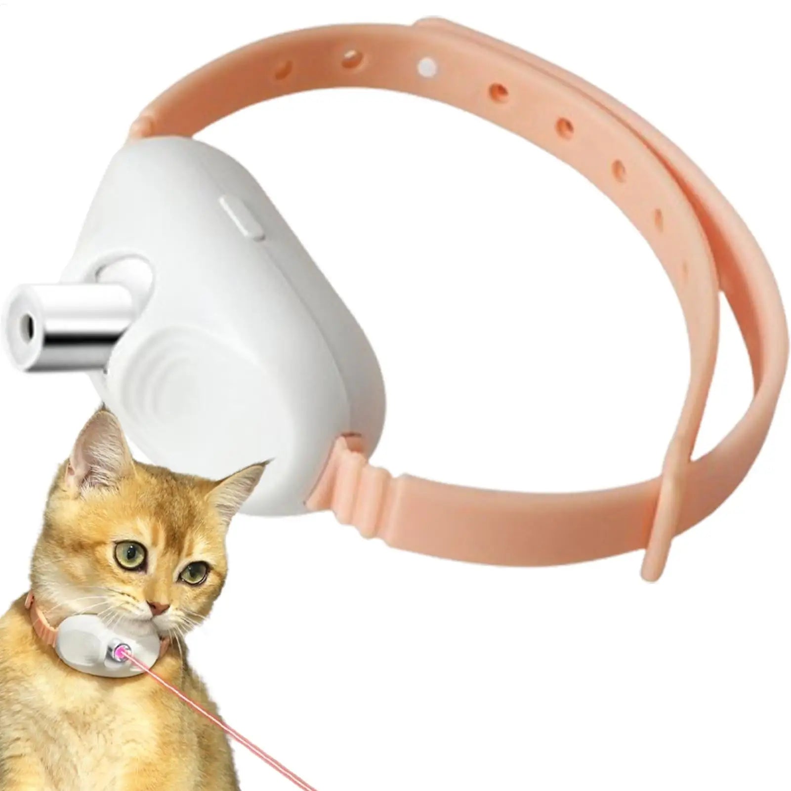 Wearable Cat Laser Pointer Collar – Automatic USB Rechargeable Interactive Toy