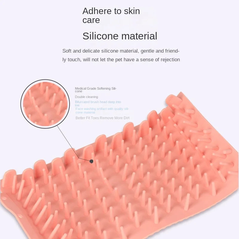 Silicone Pet Paw Cleaner Cup – Soft Manual Foot Washer for Dogs & Cats