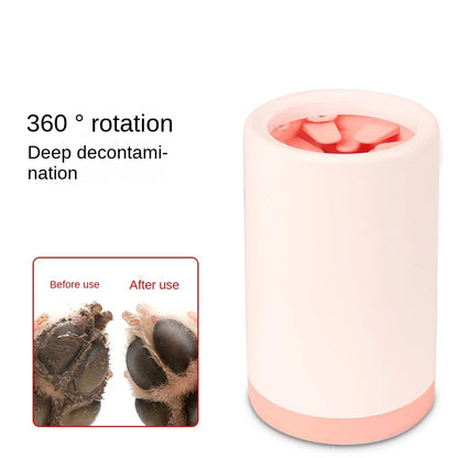 Silicone Pet Paw Cleaner Cup – Soft Manual Foot Washer for Dogs & Cats