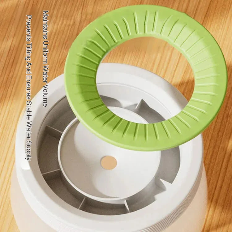 Floating Dog Water Fountain Bowl – Suspended Neck Guard Keeps Mouth Dry