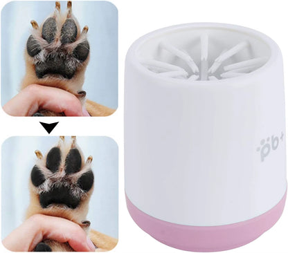 Dog Paw Cleaner Cup Soft Silicone Combs Outdoor Portable Automatic Pet Foot Washer Paw Quickly Wash Foot Cleaning Bucket